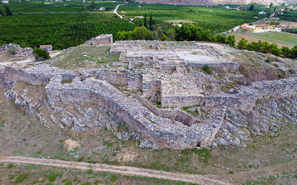 Ancient Tiryns from Above
